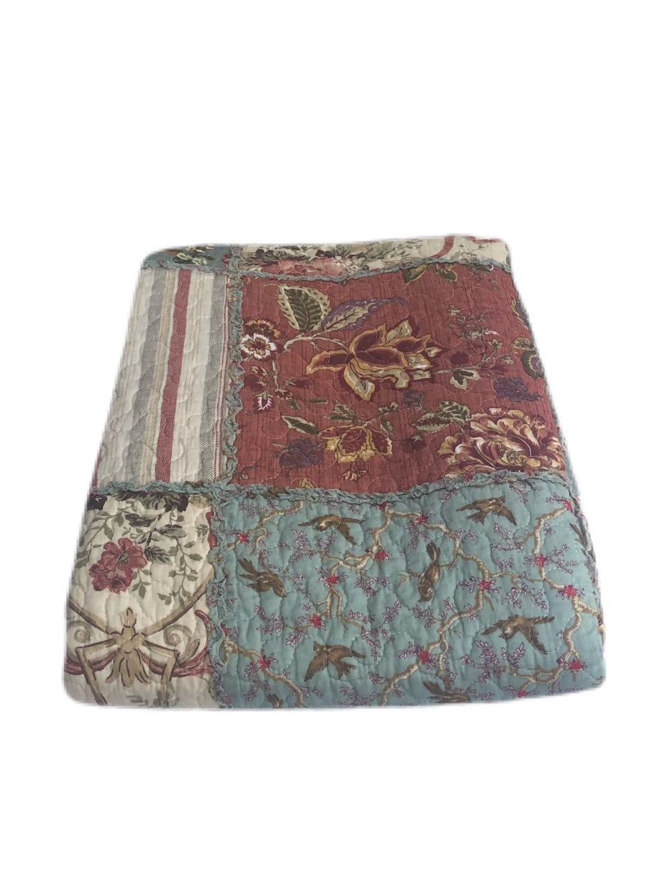 Patchwork Floral Throw