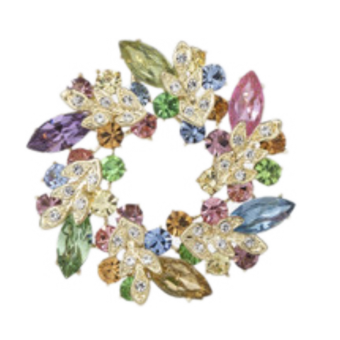 Pastel Wreath Brooch