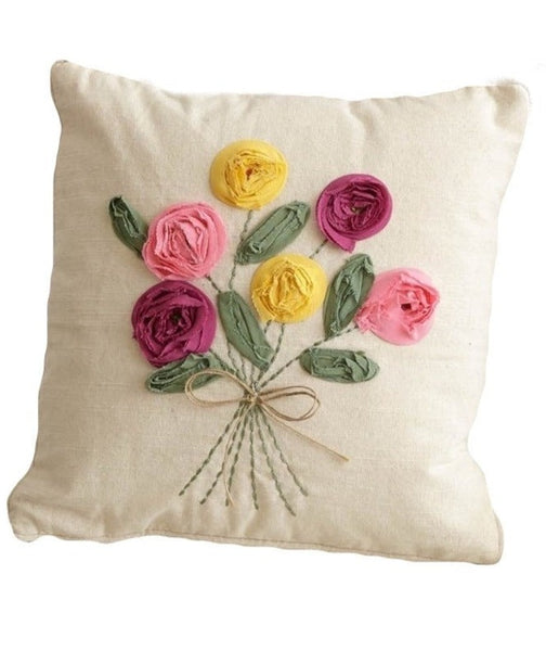 Colorful Bouquet Pillow