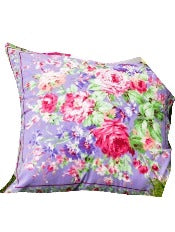 April Cornell Cottage Rose Pillow, Periwinkle