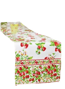 April Cornell Strawberry Basket Runner, Ecru