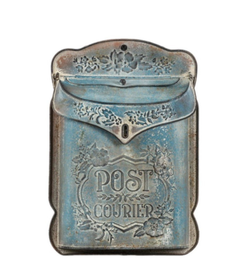 Blue Vintage Mailbox