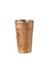 Copper Etched Vase