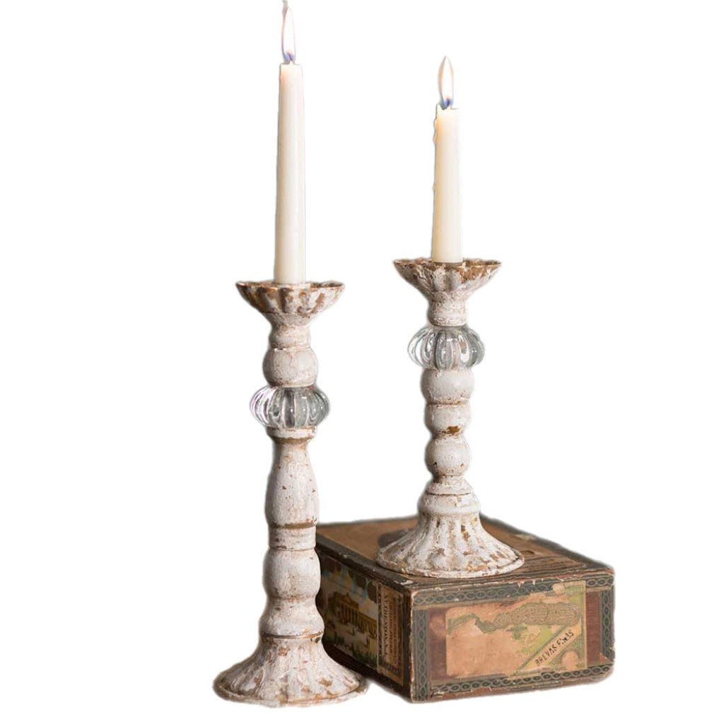 Assorted White Taper Candle Holder, INDIVIDUALLY SOLD