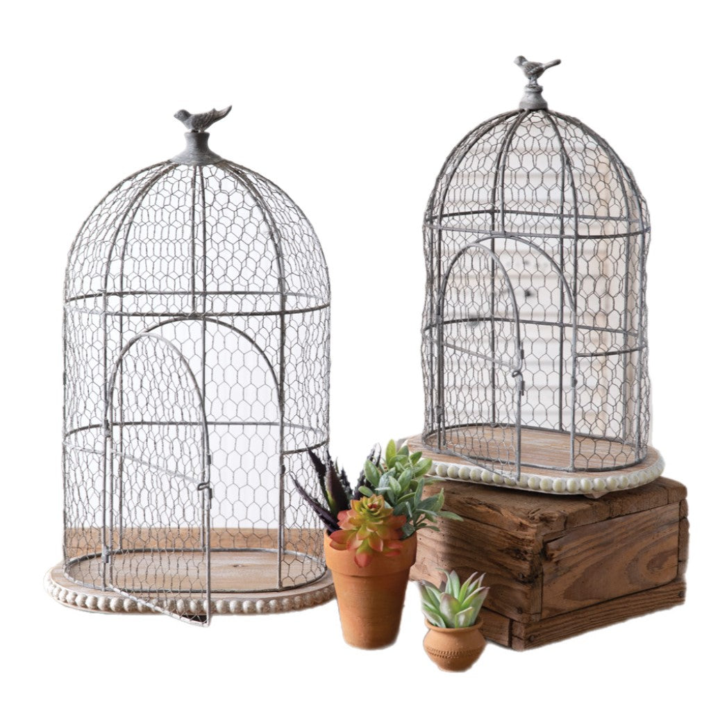 Assorted White Chicken Wire Birdcage, INDIVIDUALLY SOLD