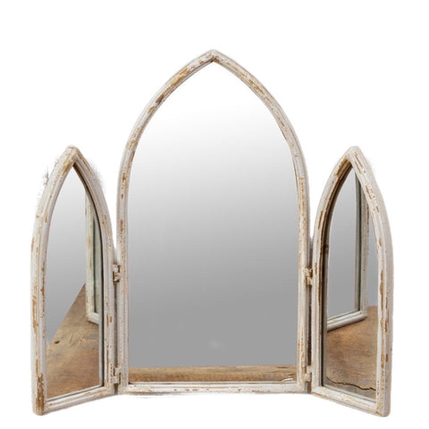 Tri Fold Cathedral Mirror